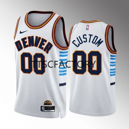 Maillot Basket Denver Nuggets Personnalisé Nike 2022-23 City Edition Bleu Swingman - Homme